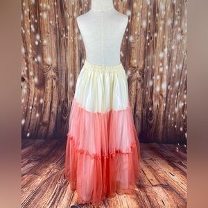 Well Dressed Wolf Wildling Coral Tulle Skirt